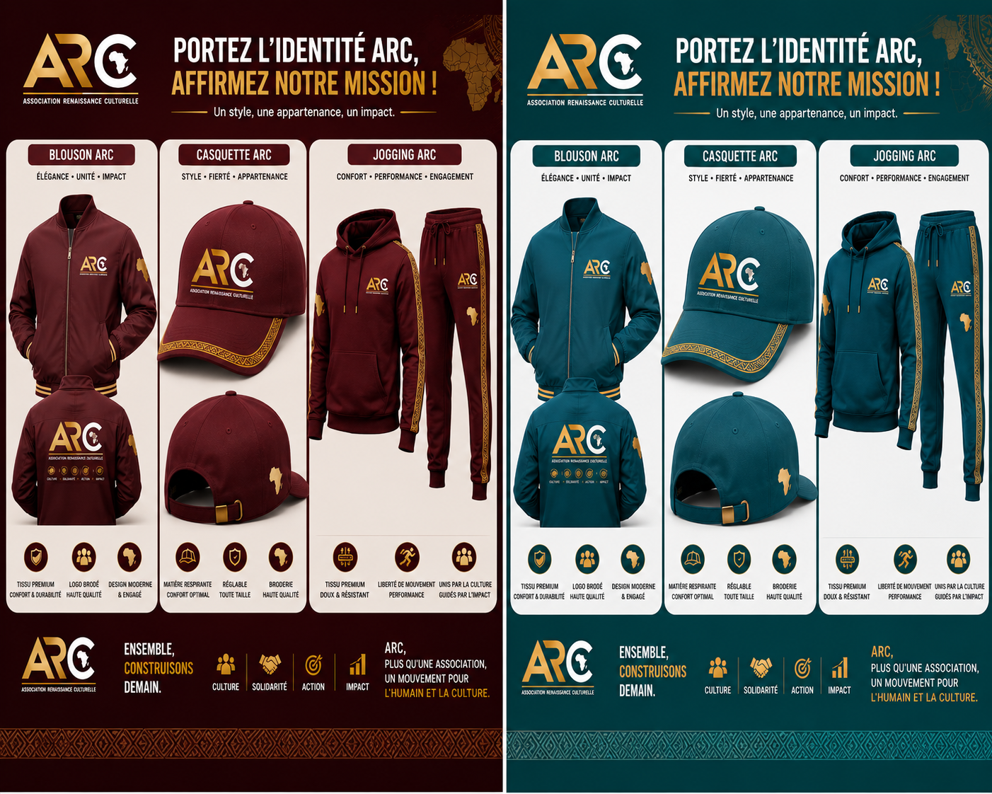 Collection ARC — Jogging, Casquette & Blouson